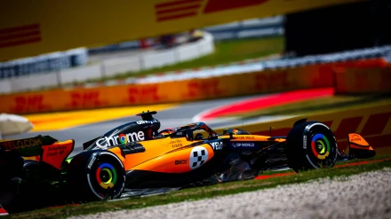 Piastri durante la calificación del GP de España de Fórmula 1