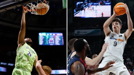Jugadas del Barcelona y Real Madrid de baloncesto