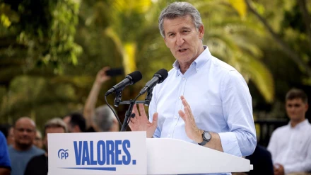 El presidente del Partido Popular, Alberto Núñez Feijóo