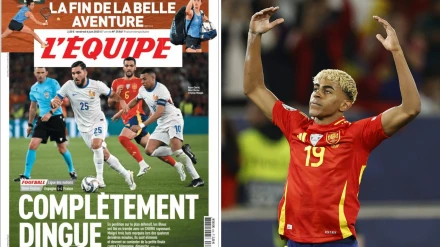 Críticas en la prensa francesa a su selección y elogios a España y Lamine Yamal.