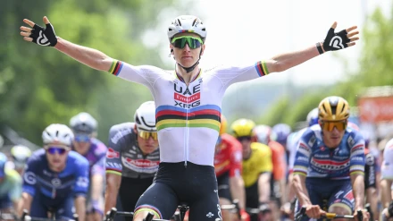 Victoria y liderato para Pogacar en la primera etapa del Dauphine.