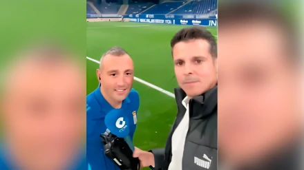 Isaac Fouto, junto a Santi Cazorla para El Partidazo de COPE