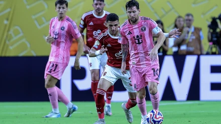 Leo Messi, durante el Al-Ahly-Inter Miami