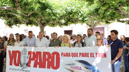 Un instante del parón en Zamora