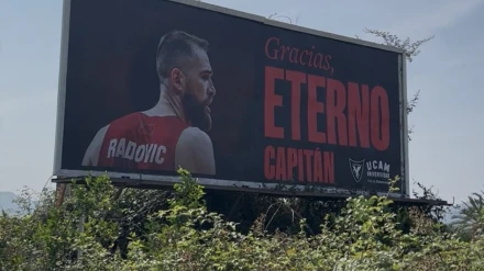 UCAM CB homenajea a Radovic