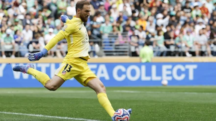 Jan Oblak en el partido contra Seattle