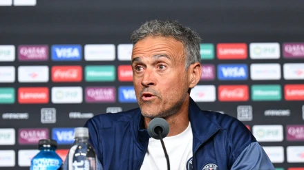 Luis Enrique, en rueda de prensa durante el Mundial de Clubes
