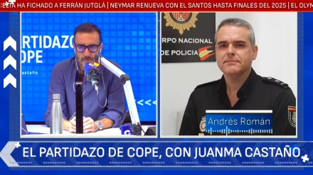 Andrés Román, jefe de Ciberdelincuencia de la Comisaría Provincial de Málaga de la Policía Nacional, en El Partidazo de COPE con Juanma Castaño