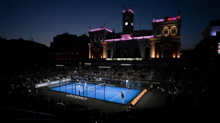 Plaza Mayor de Valladolid durante el Premier Padel.