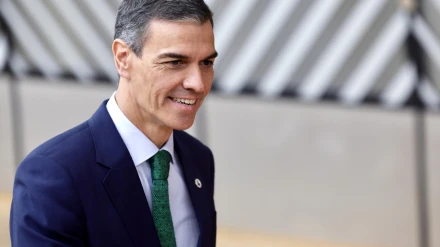 El presidente del Gobierno español, Pedro Sánchez, llega a Bruselas para asistir a la cumbre de líderes de la UE.