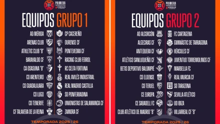 El controvertido reparto de los grupos en la Primera Federación: No habrá derbi Castilla-Atleti B
