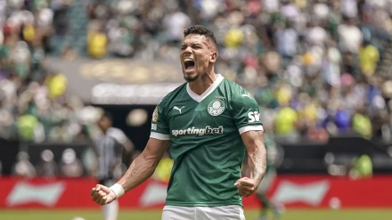 Paulinho celebra el gol contra Botafogo