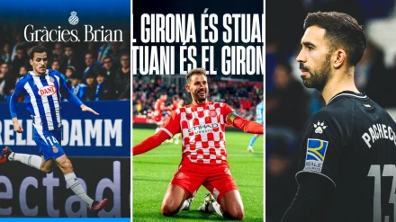 Stuani seguirá en el Girona; Pacheco y Brian Oliván abandonan el Espanyol