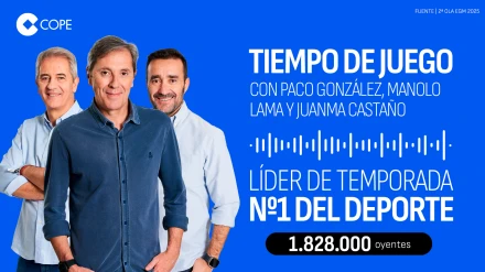 TDJ es el líder de la temporada radiofónica 2024/2025 en el ámbito del deporte.
