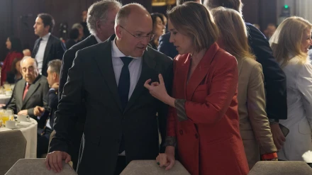 Tellado junto a su predecesora en la secretaría general del PP, Cuca Gamarra