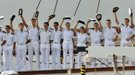 Llegada a Gijón de la Princesa Leonor abordo del 'Juan Sebastián Elcano'
