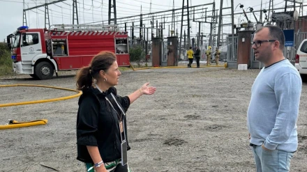Extinguido el incendio en la subestación eléctrica de Viveiro (Lugo)