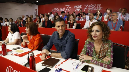 Una de las imágenes que ha dejado el Comité Federal del PSOE