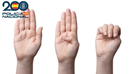 Señal de auxilio a víctimas de agresión