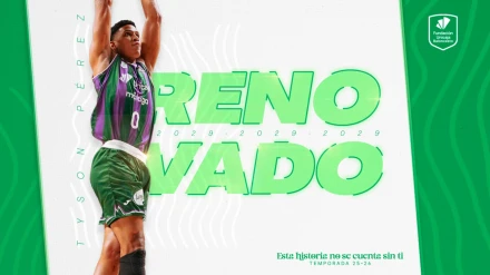 Unicaja anuncia un enorme movimiento con al continuidad de Tyson Pérez hasta 2029.