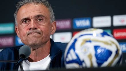 Luis Enrique durante una rueda de prensa del Mundial de Clubes