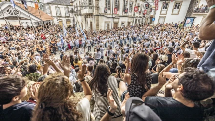 Imagen de la última jornada del festival tras el Desfile de las Naciones Celtas