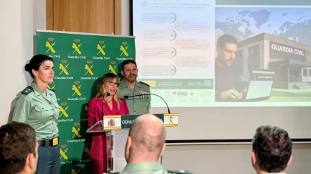 Presentación de la denuncia telemática de la Guardia Civil.