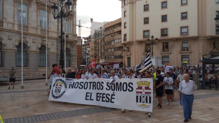 Manifestación de los aficionados del Efesé