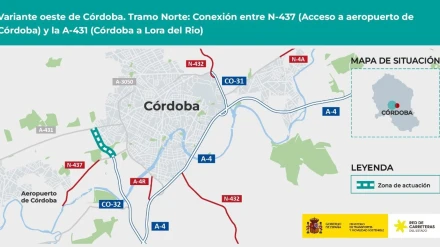 Imagen del proyecto de la Variante Oeste de Córdoba.