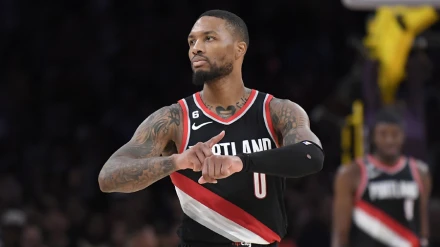 Damian Lillard con su celebración habitual