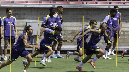 Atlético de Madrid entrenando en la pretemporada