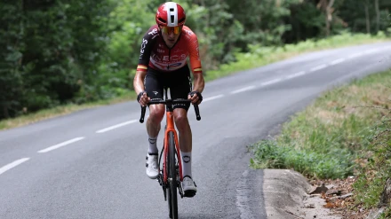 Carlos Rodríguez, durante la etapa 15 del Tour de Francia