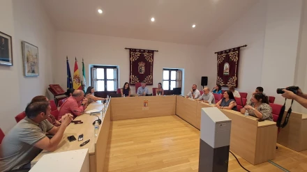 Pleno en el que se despide Antonio Valverde como alcalde de Salteras