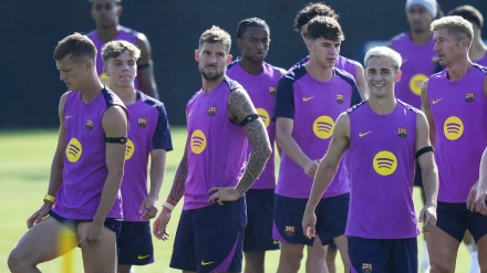 Entrenamiento del Barcelona