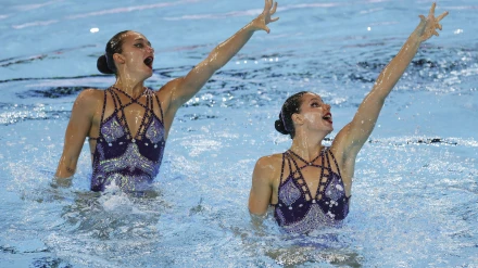 Iris Tió y Lilou Lluís, oro en el duo libre de natación sincronizada