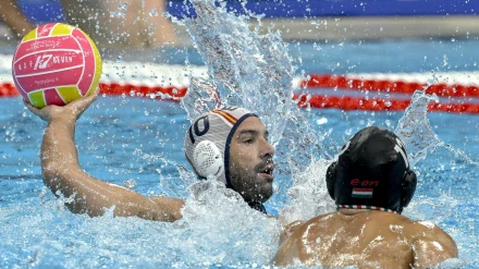Felipe Perrone en el Mundial de Waterpolo celebrado en Singapur
