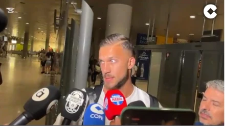 Copete, en su llegada a Valencia
