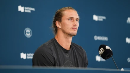Alexander Zverev, en rueda de prensa