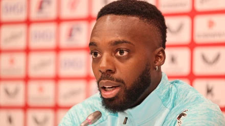 Iñaki Williams, en rueda de prensa