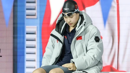 La nadadora china Yu Zidi, durante los Mundiales de natación 2025
