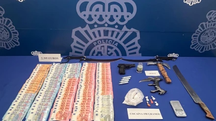 Imagen del material incautado