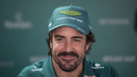 Fernando Alonso, en el media day de Hungría