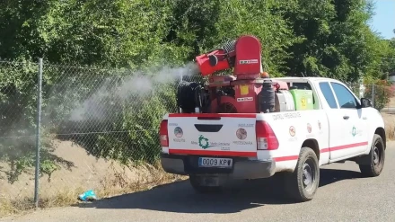 Tratamiento de control vectorial activado tras la detección del virus