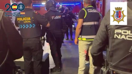 Intervención de la Policía Nacional en Calahorra