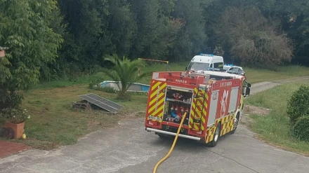 Incendio urbano en Castro