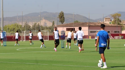 Larin en un entrenamiento