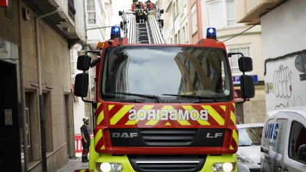 Foto de archivo de una actuación de los bomberos en Ferrol