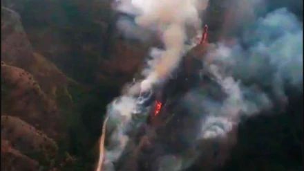 Controlado el incendio forestal en las Peñas de Viguera después de afectar a 1,4 hectáreas