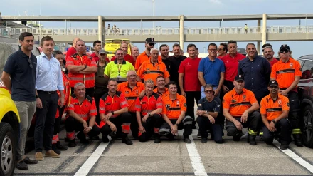 Imagen de los bomberos desplazados a Castilla y León