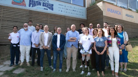 Foto de los participantes este viernes en la presentación de la prueba